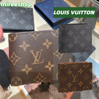 🍒หลุยส์วิตตอง Louis Vuitton กระเป๋าสตางค์รุ่น MULTIPLE SLENDER MARCO AMERIGO