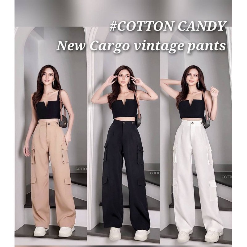 cotton-candy-กางเกง-cargo-vintage
