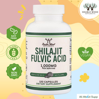 Shilajit Fulvic Acid By Double Wood ⚡ต้านอนุมูลอิสระ อุดมไปด้วยกรด Fulvic ช่วยลดอาการ CFS⚡