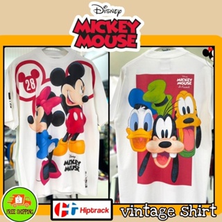 เสื้อDisney ลาย Mickey mouse สีขาวเฟด (MPA-003)