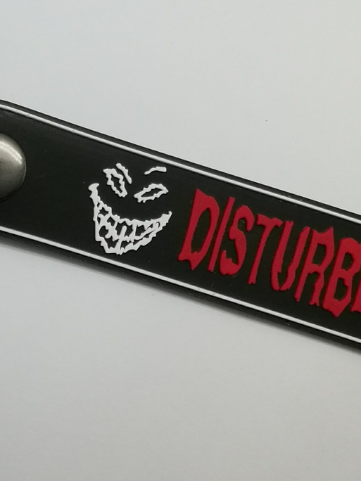 สร้อยข้อมือยาง-disturbed-กําไลยางซิลิโคน-แฟชั่น-วงดนตรี-กันน้ำ-silicone-rubber-wristband-bracelet