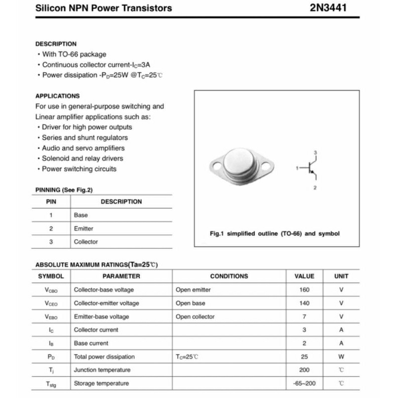 2n3441-power-transistor-ทรานซิสเตอร์-ตัวจานบิล-3a160v-ชนิด-npn