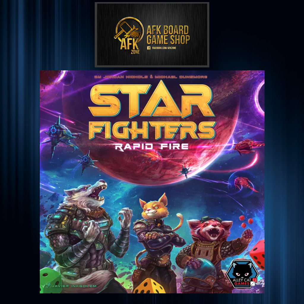 Alley Cat Games Star Fighters: Rapid Fire Gioco Da Tavolo, ACG052, Combattimento Stellare In Tempo Reale Con Dadi, 1-4 Giocatori