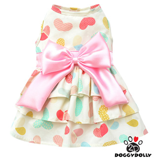 Pet clothes -Doggydolly   เสื้อผ้าสัตว์เลี้ยง เสื้อผ้าหมาแมว ชุดกระโปรงระบาย  D687 ขนาดไซส์ 1-9โล