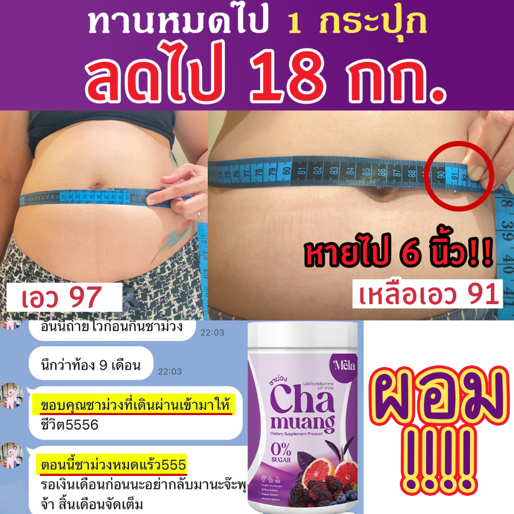 chamuang-วิตามินเร่งผลาญไขมัน-ชาม่วง-1-x-เมล่า-dt-1-ดีท็อก-วิตามินลดอ้วนลดแขนขา