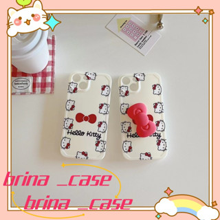 ❤️ส่งของขวัญ❤️ เคสไอโฟน 11 12 13 14 Pro Max HelloKitty สาวน่ารักหัวใจ การ์ตูน ความนิยม Case for iPhone ป้องกันการตก