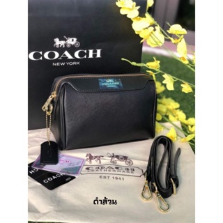 💥Coach 8" รุ่นไม่มีหูจับ ขนาดกะทัดรัด หนังPU อะไหร่สีทอง❤️