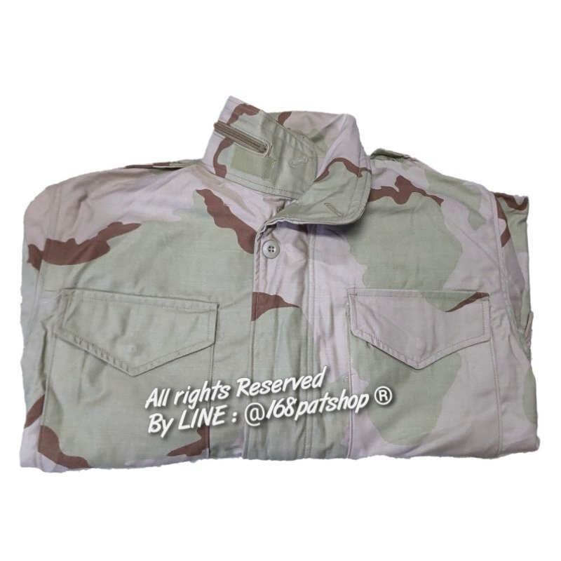 แจ็คเก็ตทหาร-ลายพรางทะเลทราย-military-issue-3-color-desert-m65-field-jacket