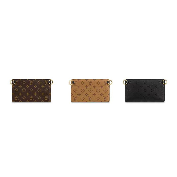 ถูกที่สุด-ของแท้-100-louis-vuitton-lv3-pouch-women-shoulder-bag-กระเป๋าใต้วงแขน-กระเป๋าถือ