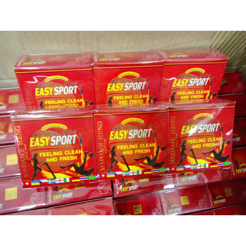 สบู่มาดามเฮง EASY SPORT อีซี่สปอร์ต 3 ก้อน ขนาด 150 กรัม Shopee Thailand