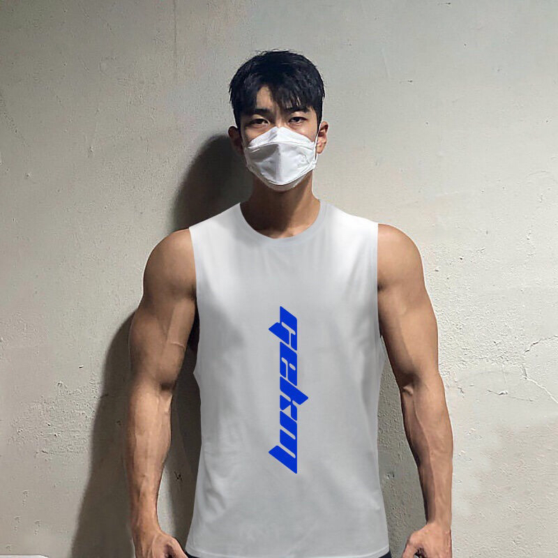 เสื้อกล้ามผู้ชาย-เสื้อวิ่ง-ผ้านิ้ม-ใส่สะบาย-ใส่ออกกำลังกาย-ฟิตเนส