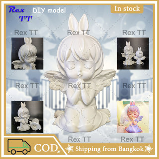 Rex TT เจ้าหญิงแองเจิล ตุ๊กตาปูนปลาสเตอร์ ระบายสี DIY กระปุกออมสิน ตุ๊กตาไวนิล ของขวัญสำหรับเด็ก