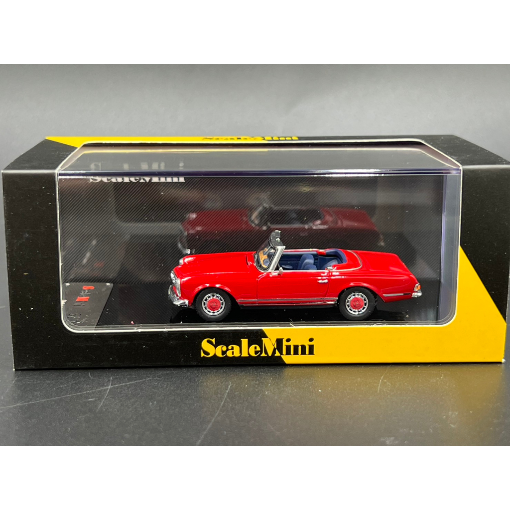 scalemini-1-64-resin-limited-608-pcs-benz-sl280-resin-model-car-red