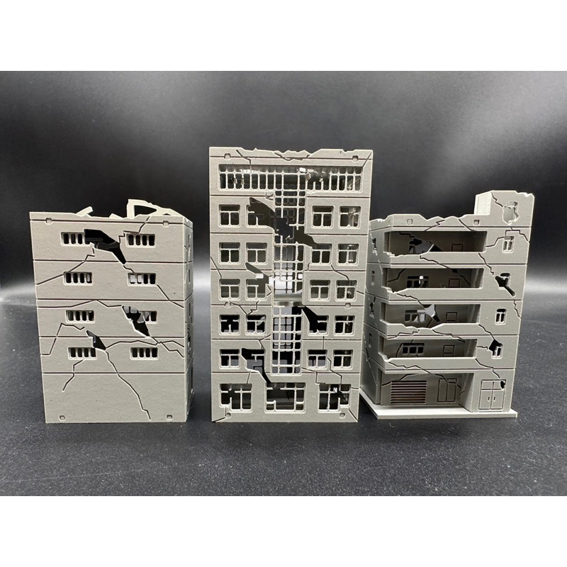 Model Ruined Building โมเดลตึก ขายเป็นชุดมือ2คะ | Shopee Thailand