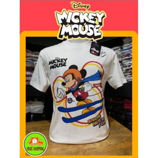 เสื้อDisney ลาย  Mickey mouse สีขาว (MK-070)