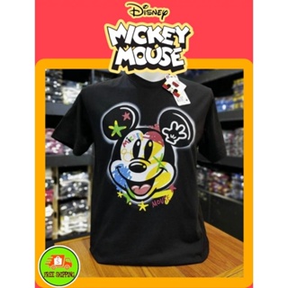 เสื้อDisney ลาย Mickey Mouse สีดำ (MK-079)