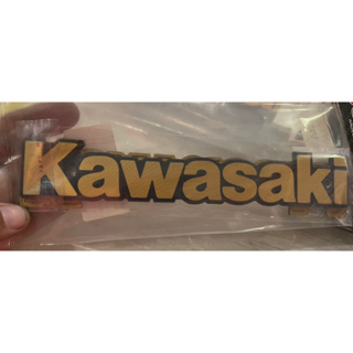 โลโก้ถัง ตัวนูนสีทอง KAWASAKI ซ้าย-ขวา