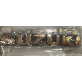 โลโก้ถัง ตัวนูนสีทอง SUZUKI ซ้าย-ขวา