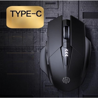 Inphic [3in1] ปิดเสียง A1 เมาส์บลูทูType C mouseธ เมาส์ไร้สาย Wireless + Bluetooth 5.0 แบตเยอะ gaming Mouseเกมเมาส์เงียบ