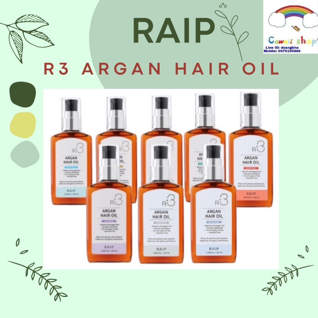 raip-r3-argan-hair-oil-100ml-แท้100-น้ำมันบำรุงผม-น้ำมันอาร์แกนบำรุงผมเสีย-จากเกาหลี