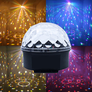 ลำโพงบลูทูธไฟดิสโก้เทค ไฟเทค ไฟเธค ไฟดิสโก้ ไฟปาร์ตี้ เล่นเพลงได้ LED Magic Ball Light MP3 การควบคุมด้วยเสียง