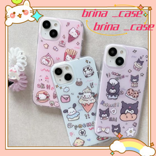 ❤️ส่งของขวัญ❤️ เคสไอโฟน 11 12 13 14 Pro Max kuromi ความนิยม HelloKitty การ์ตูน สไตล์คู่รัก Case for iPhone ป้องกันการตก