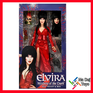 NECA Elvira Red Fright &amp; Boo Dress 7" Figure เอลวิร่า (ชุดแดง) ขนาด 7 นิ้ว ฟิกเกอร์