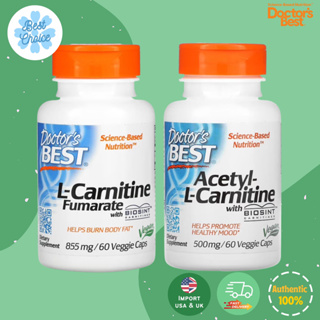 พร้อมส่ง ✨ของใหม่ Doctors Best Acetyl-L-Carnitine with Biosint Carnitines 500 mg 855 mg 60 Veggie Caps แอล-คาร์นิทีน