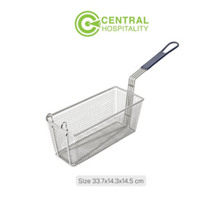 ตะกร้าทอด ตะกร้าทอดสแตนเลส ตะกร้าทอดสี่เหลี่ยมผืนผ้า Fry Basket Blue Seal 33.7x14.3x14.5cm - HB15