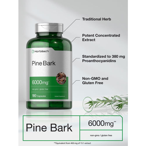 horbaach-pine-bark-extract-6000-mg-180-capsules-no-3119-ยอดขายอันดับ-1