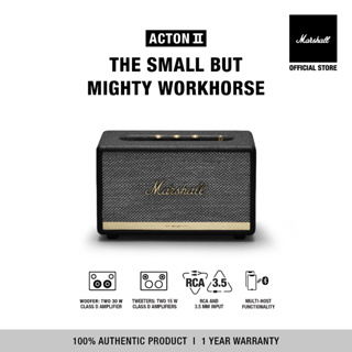 ภาพขนาดย่อของสินค้าMARSHALL Acton II bluetooth black - ลำโพงบลูทูธ ลำโพงmarshall ลําโพงบลูทูธเบสหนัก