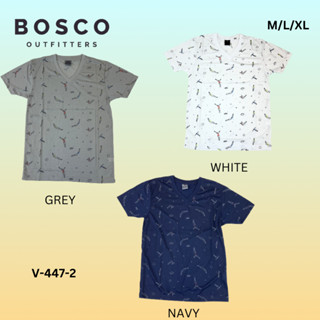 เสื้อยืดคอวี Bosco Outfitters รุ่น V447-2