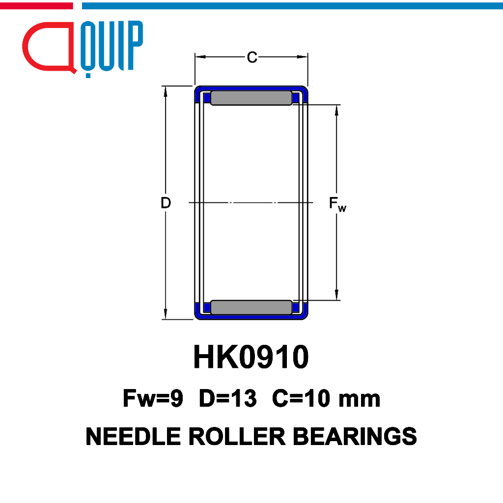 hk0910-ubc-จำนวน-4-ชิ้น-ตลับลูกปืนเม็ดเข็ม-needle-roller-bearings-hk-0910