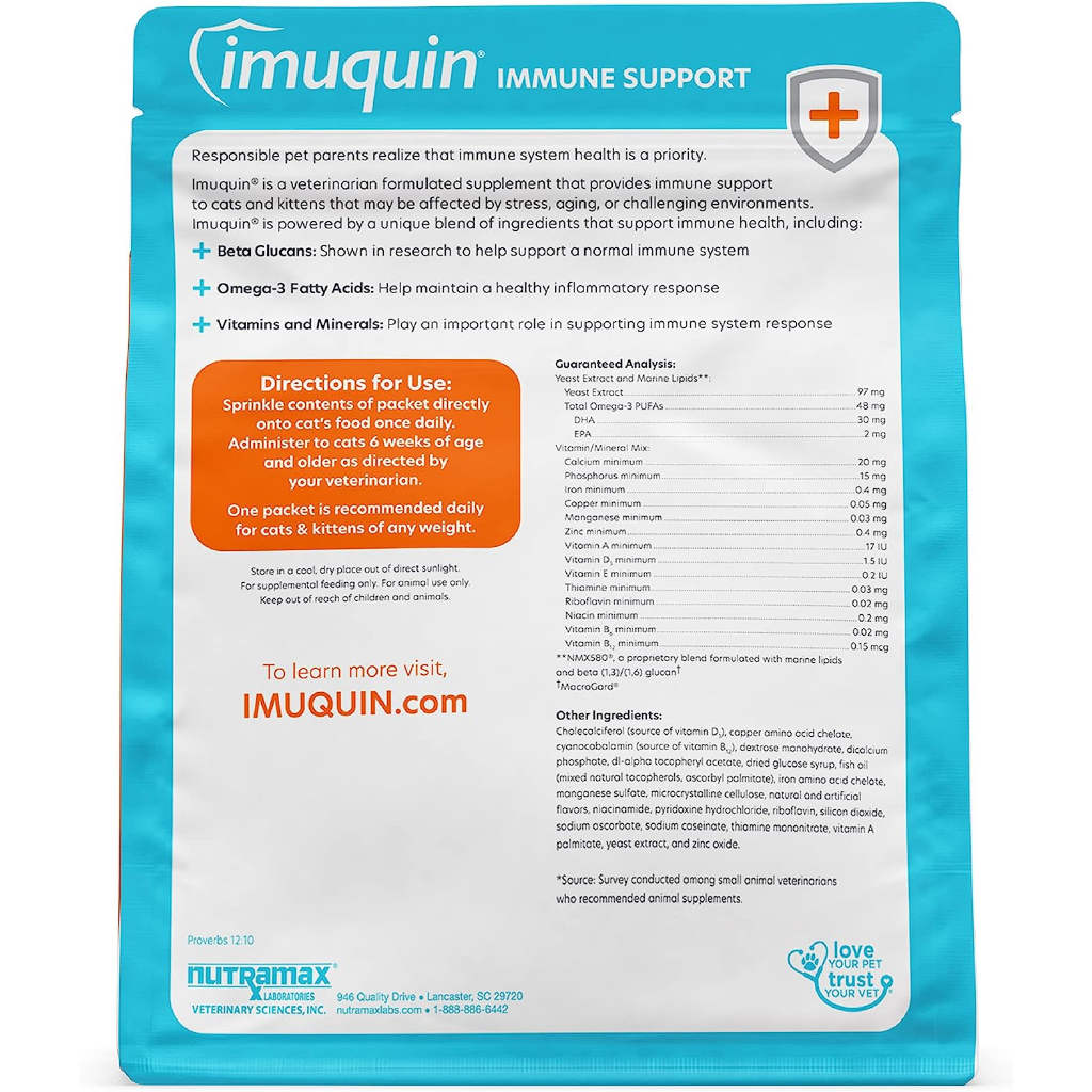 [แบ่งขาย] Imuquin Immune Support Cats เสริมภูมิแมว ภูมิตก FIP, FIV ...
