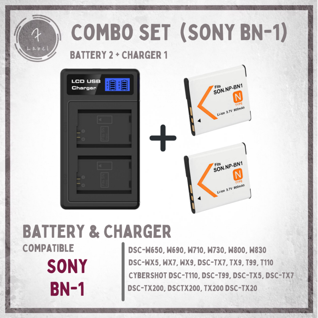 แบตกล้อง Sony NP-BN1 สำหรับกล้อง Sony DSC-W650, W690, W710, W730, W800 ...