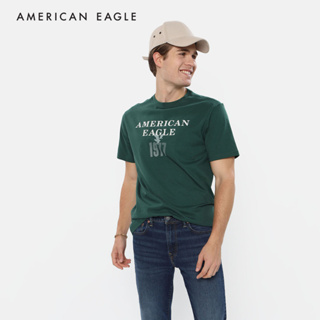 American Eagle Super Soft Logo Graphic T-Shirt เสื้อยืด ผู้ชาย กราฟฟิค (NMTS 017-3136-300)