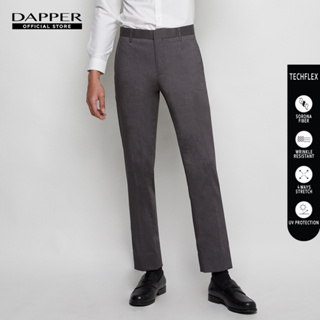 DAPPER กางเกงทำงาน 8 Sizes รุ่น TECHFLEX ทรง Slim-Fit สีเทา (TB9A1/570SR1)