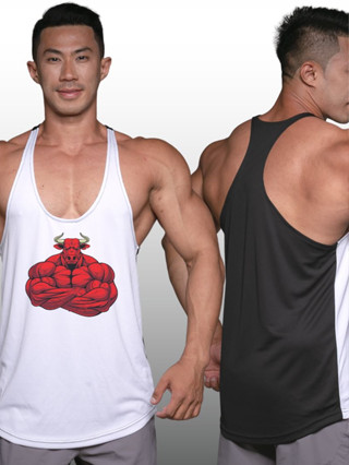 RED BULL เสื้อกล้ามเพาะกายทรงคลาสสิค Bodybuilding Dry Fit Gym Tank Top