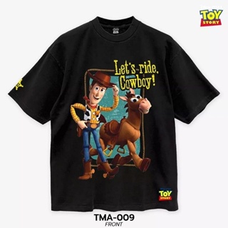 เสื้อDisney ลาย Woody ( Toy Stoey ) สีดำ ฟอกเฟด วินเทจ ( TMA-009)