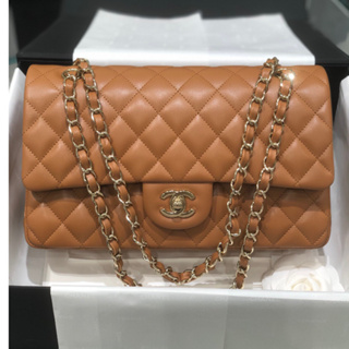 พรี​ ราคา15600 Chanel CF หนังแท้ กระเป๋าสะพายข้าง กระเป๋าสะพาย𝟏𝟓.𝟓*𝟐𝟓.𝟓*𝟔.𝟓𝐜𝐦