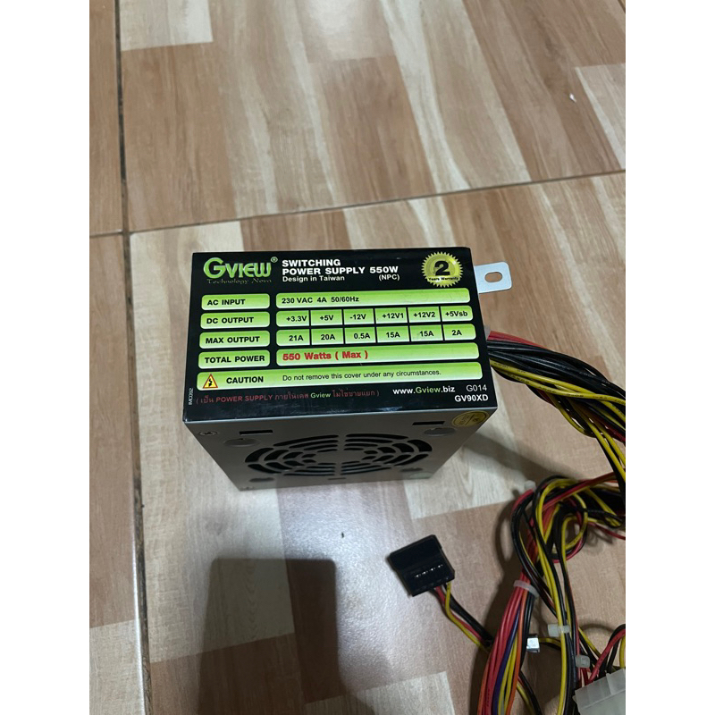 Power Supply Gview 550W มือสอง ใส่เคสใหญ่ เคสmini ใช้งานปรกติ Shopee
