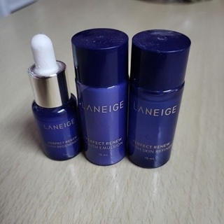 เซทเดินทาง 3 ชิ้น) Laneige perfect renew youth Skin Refiner+emulsion/ serum (ฉลากไทย)