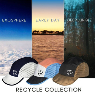 YUP! - หมวกวิ่ง หมวกแก๊ป Duckbill Cap รุ่น ⭐RECYCLE⭐ COLLECTION ระบายอากาศดี แฟชั่น หมวกเทรล สวมใส่สะบาย