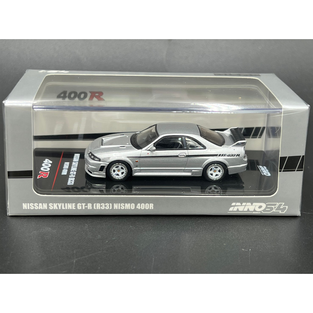 inno64-nissan-skyline-gt-r-r33-nismo-400r-sonic-silver