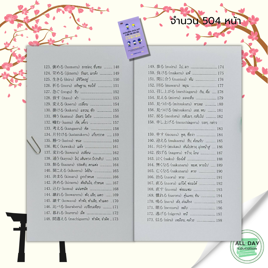 หนังสือ-คำกริยาญี่ปุ่น-สำหรับ-jlpt-ระดับ-n5-n4-n3-เรียนภาษาญี่ปุ่น-ภาษาญี่ปุ่น-คู่มือสอบวัดระดับภาษาญี่ปุ่น-ศัพท์ญี่ปุ่น