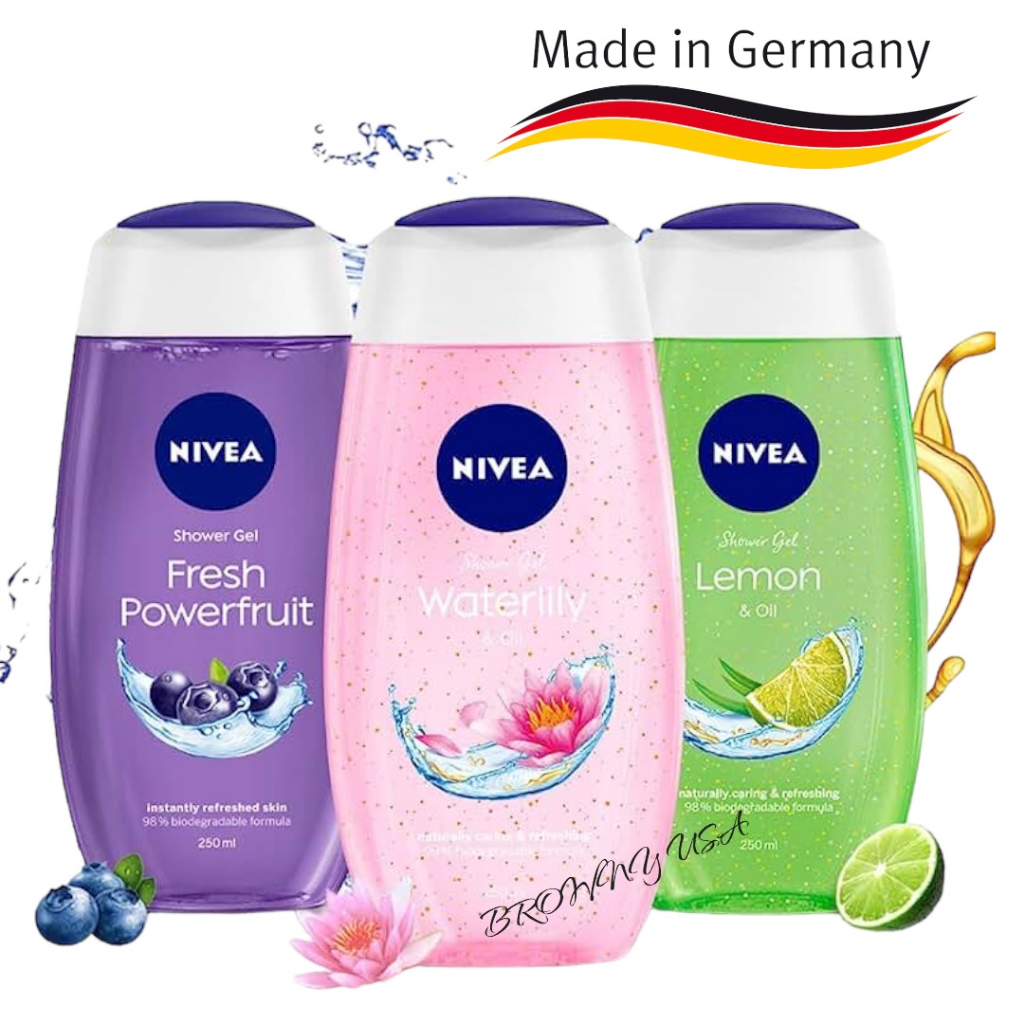 Nivea Shower Gel With Refreshing Scent 250 ML. | Shopee Thailand