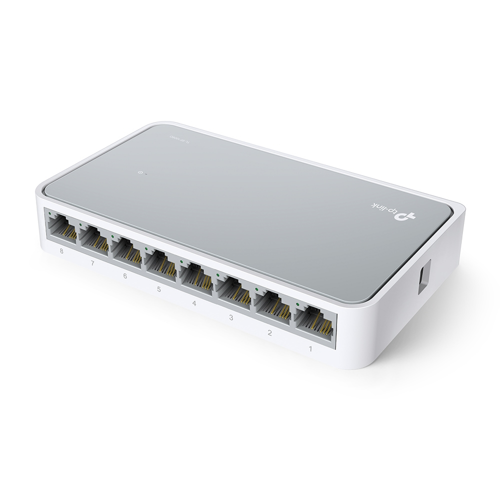 tp-link-sf1008d-8-port-10-100-mbps-desktop-unmanaged-switch-ของแท้-ประกันศูนย์-lifetime-warranty