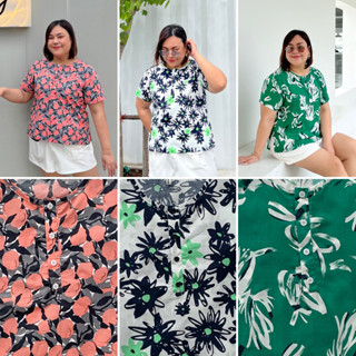 ☀️เสื้อใส่ลำลอง ผ้าคอตต้อน 100% บางสบาย ระบายอากาศดี มีผ่าข้างไม่ติดสะโพกค่ะ