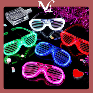 【จัดส่งจากกรุงเทพฯ】ใหม่LEDแว่นตาเรืองแสง นักเต้นบาร์ปาร์ตี้ แว่นตาแฟชั่น