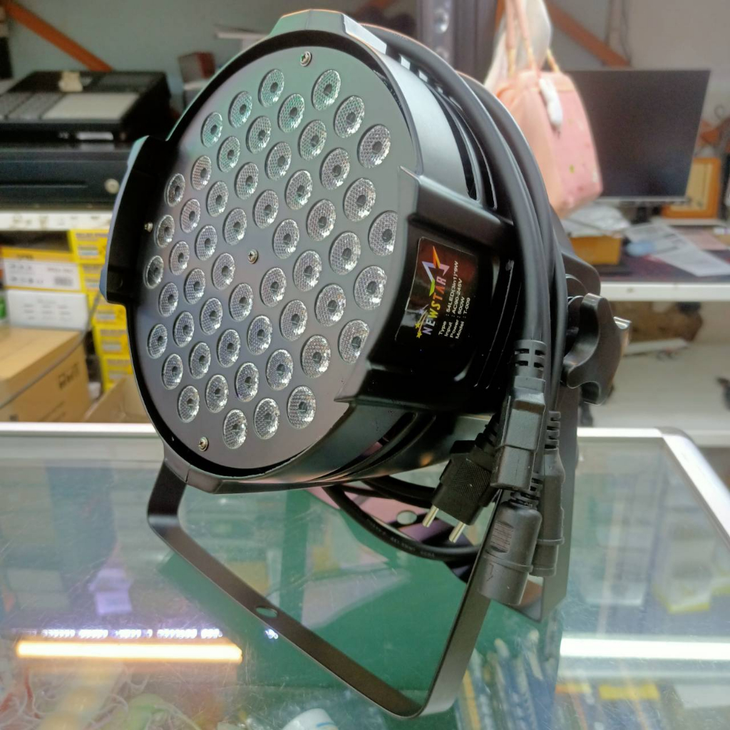 ไฟพาร์-par-led-54-3w-t009-ไฟ-led-par-54led-3in1-rgb-ไฟเธค-ไฟปาร์ตี้-ไฟพาร์-ไฟดิสโก้-ไฟดีสโก้-led-disco-light